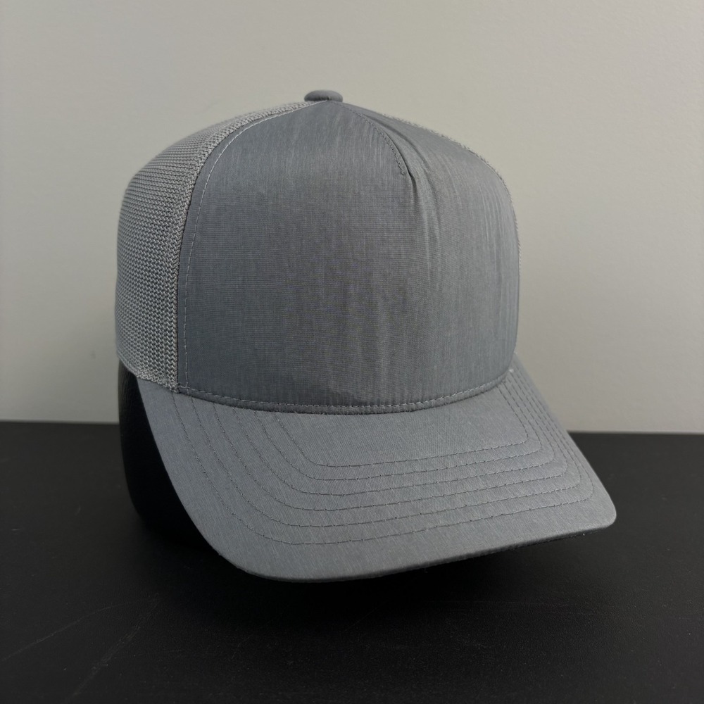 Xactly Blank Gray Trucker Hat Mesh‎ Lightweight Running Cap Snapback Adjustable